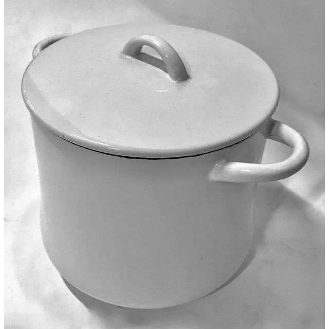 Mid-Century Modern Vintage Mid-Century Modern Dansk Enamel Pot For Sale - Image 3 of 8
