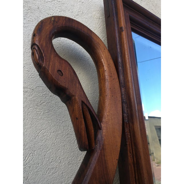 Vintage Empire Style Walnut Mirror For Sale - Image 3 of 15