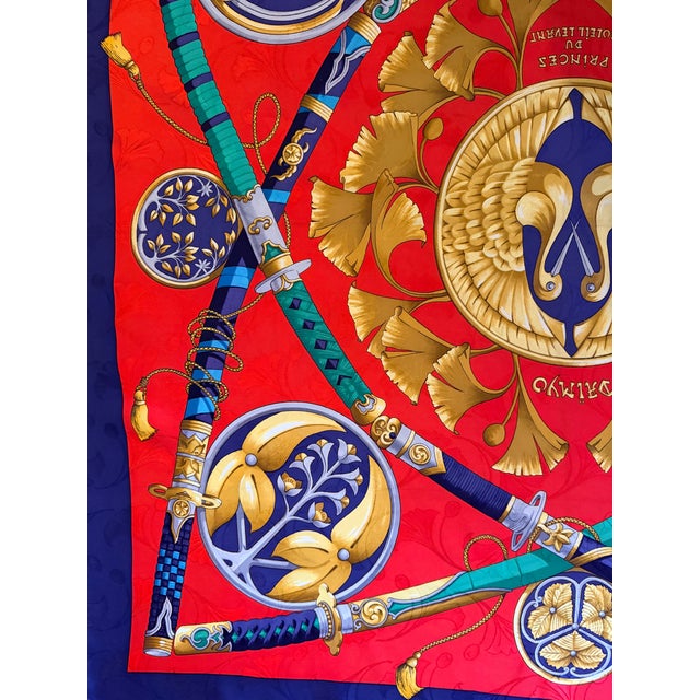 Hermès Daïmyo Silk Scarf 1998 Designed by Françoise Faconnet For Sale - Image 12 of 12
