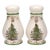 English Spode Christmas Tree Gold Salt/Pepper Shakers 4" For Sale - Image 3 of 3