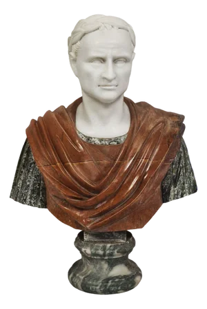 Bust of an Emperor, 1980s, Marble