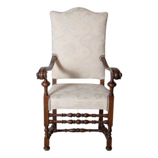 Walnut Armchair, Tuscany, 18th Century For Sale