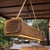 Rustic Wooden Chandelier | Farmhouse Kitchen Island Lighting | Modern Dining Room Ceiling Lamp | For Sale - Image 6 of 6