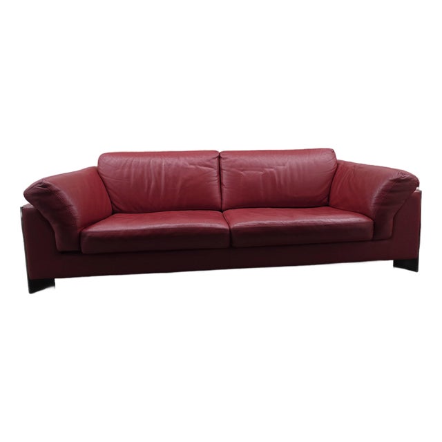 Roche Bobois 2004 Leather Sofa For Sale