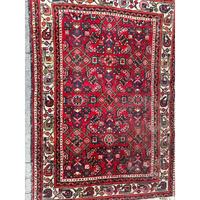 Mid-Century Hamadan Rug, 1940s For Sale - Image 13 of 17