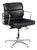 Vintage EA217 Chair in Black Leather by Charles & Ray Eames for ICF, 1969 For Sale