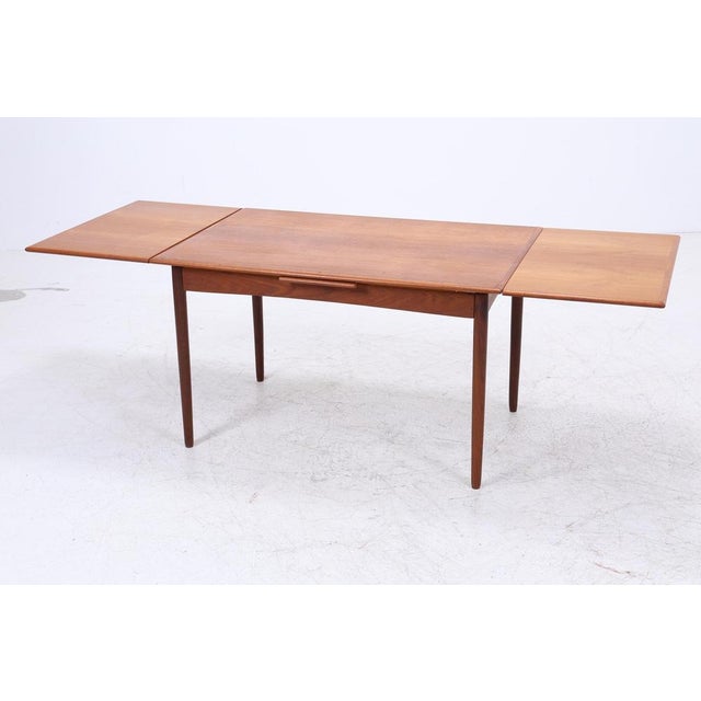 1960s Vintage Extendable Dining Table in Teak, 1960s For Sale - Image 5 of 14
