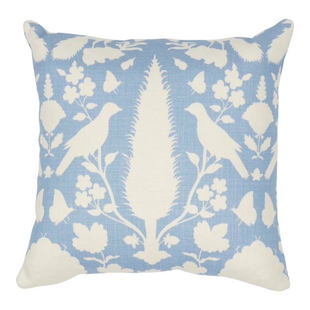 Chenonceau Pillow Cover in Sky Blue For Sale