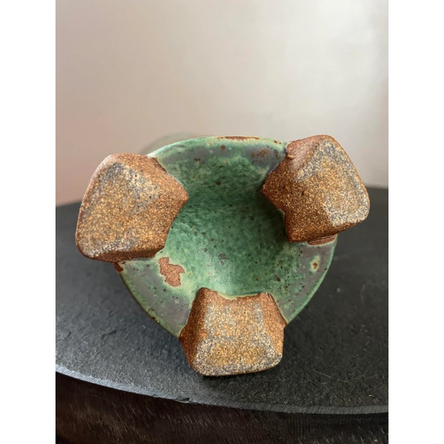 1960s 1960s Mid-Century Modern Geen Studio Pottery Vase, Signed For Sale - Image 5 of 11