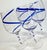 Contemporary Cobalt Ribbon Goblets- Set of Four For Sale - Image 3 of 12