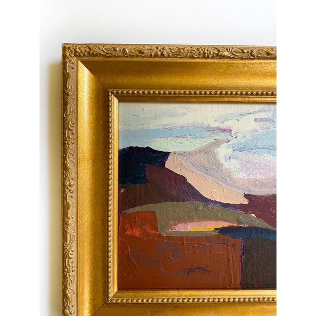 "Wind in the Distance" 2026 Original Painting by Jessalin Beutler With Vintage Frame For Sale - Image 4 of 4