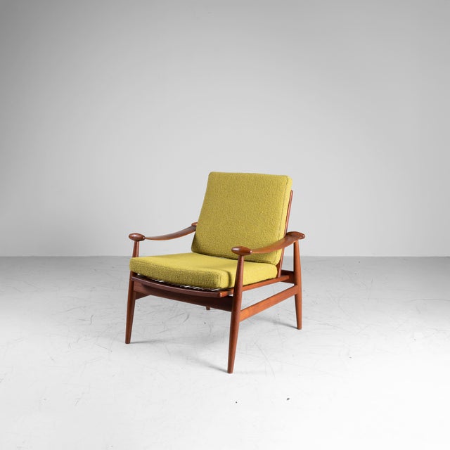 Olive FD133 Armchairs by Finn Juhl, 1950s, Set of 2 For Sale - Image 8 of 12