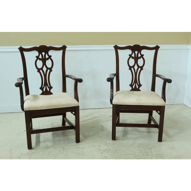 Ethan Allen Court Cherry Dining Room Chairs Set of 10 Chairish