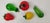 An excellently preserved, five-piece set of decorative glass fruits and vegetables from the mid-20th century. The set...