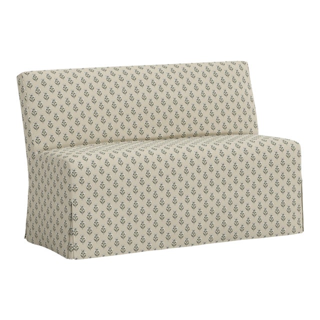 Stoffer Home x Cloth & Company Lindy Dining Banquette Slipcover in Francie Sage For Sale