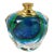 1980s Blue and Green Art Glass Perfume Bottle For Sale