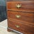 Brown Late 19th Century English Mahogany Satin Banded 5 Drawer Chest on Bracket Feet For Sale - Image 8 of 16