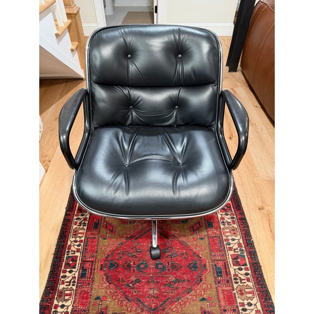 Mid-Century Modern Vintage Knoll Pollock Executive Chairs- Set of 6 For Sale - Image 3 of 12