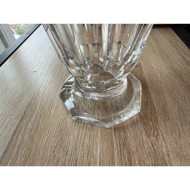 1930s Vintage Cut Crystal Corolla Vase, 1930s For Sale - Image 5 of 7