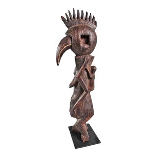 Vintage Afo Nigerian Bird Figure Female For Sale