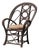 Antique French Folk-Art Hazel Branch Armchair, 1890s For Sale