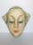 Yellow Helen Koenig Scavini Lenci Torino Polychrome Pottery Mask For Sale - Image 8 of 8