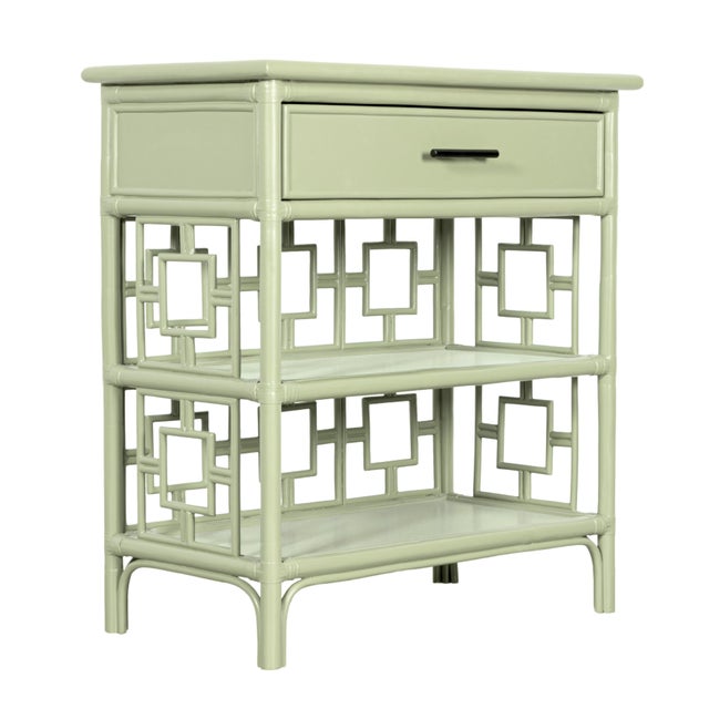 David Francis Sobe End Table - Celery Green For Sale - Image 4 of 8