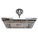 Mid 20th Century French Modernist Art Deco Billiard Chandelier Highly Polished Nickel & GlassRods For Sale - Image 12 of 18
