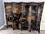 Paint Vintage 8 Panel Asian Screen For Sale - Image 7 of 7