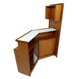 Turnidge Teak Cocktail Drinks Bar Mid Century Vintage Danish For Sale
