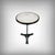 This Belle Époque bistro table exudes authentic charm thanks to its light marble top, whose natural veining lends a subtle...