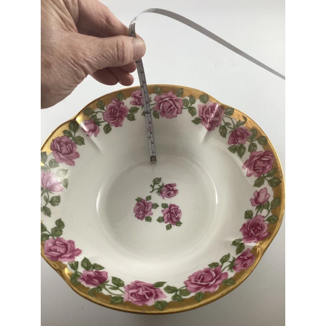 Eggshell Vintage Limoges France Rose Bowl For Sale - Image 8 of 8