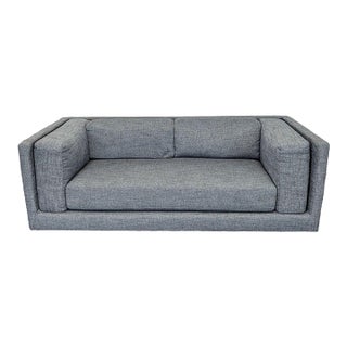 Cb2 Bolla Modern Grey 3-Seat Sofa For Sale