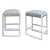 Modern Indoor/Outdoor Counter Height Stool For Sale