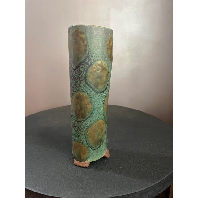 Ceramic 1960s Mid-Century Modern Geen Studio Pottery Vase, Signed For Sale - Image 7 of 11