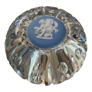Vintage Wedgewood Paperweight With Jasperware Insert