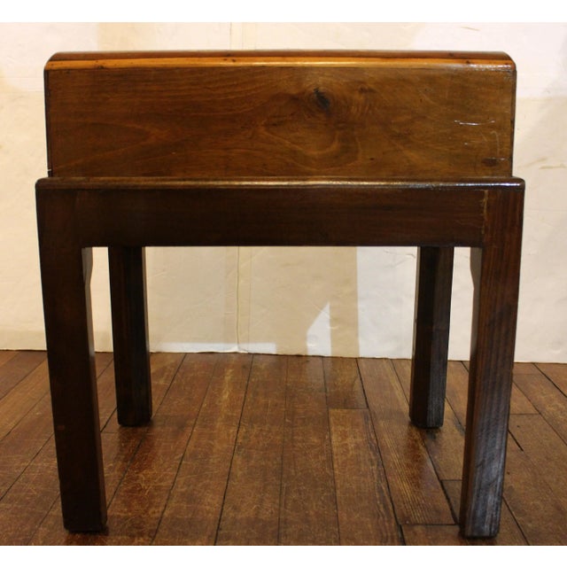 Traditional Circa 1860 Swedish Travel or Lap Desk on Custom Made Side Table Stand For Sale - Image 3 of 11