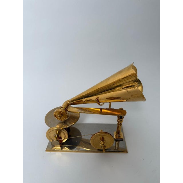 Handcrafted Golden First Gramophone by Emil Berliner, Germany, 1887 For Sale - Image 4 of 18