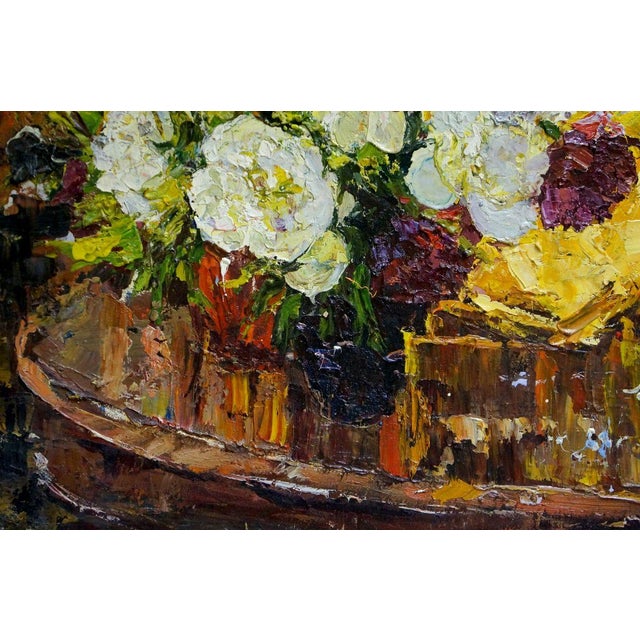 Impressionist Oil Painting Flowers Shapovalov Sergey Gavrilovich For Sale - Image 3 of 7