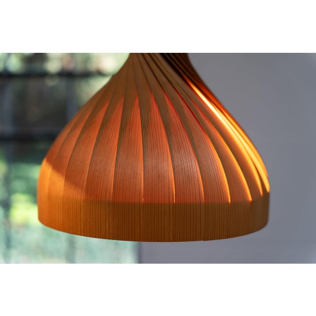Pine Pendant Lamps by Hans-Agne Jakobsson Ellysett Sweden, 1960s, Set of 2 For Sale - Image 17 of 18