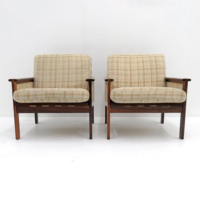 Mid-Century Modern Set of Two Illum Wikkelsø “Capella” Chairs in Rosewood, 1950 For Sale - Image 3 of 10