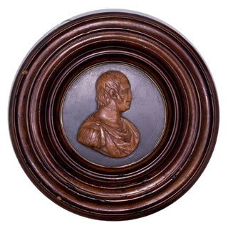 19th Century Bas Relief with Profile of Ferdinando IV Borbone For Sale