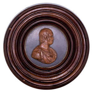 19th Century Bas Relief with Profile of Ferdinando IV Borbone