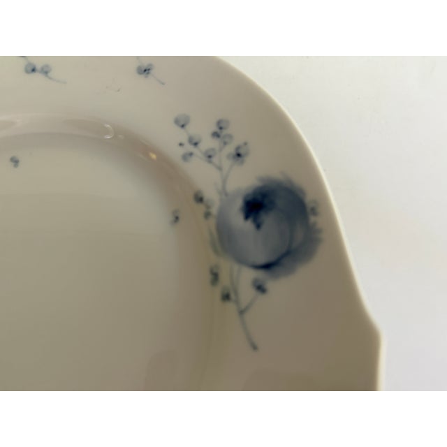Form Wellenspiel Blue Flower Coffee Cup with Saucer and Plate from Meissen, 1990s, Set of 3 For Sale - Image 6 of 13