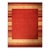 4x6 Handloomed Red Gabbeh Tribal Geometric Modern Hand Loomed Wool Carpet Rug For Sale