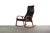Brown Lamino Chair in Original Black Vinyl Upholstery by Yngve Ekström for Swedese, Sweden For Sale - Image 8 of 8
