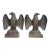 Pair of Vintage Solid Bronze Realistic Open Winged American Bald Eagle Bookends For Sale
