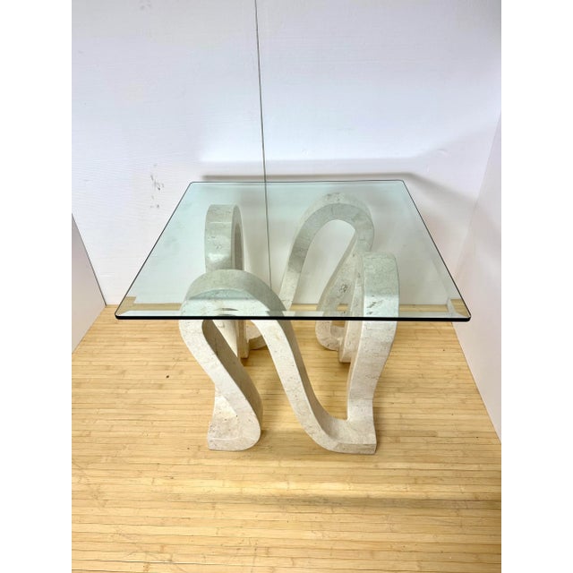 Ivory Large Serpentine Marble Center Table | Casa Bique For Sale - Image 8 of 8