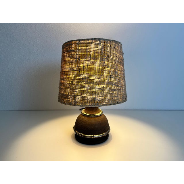Ceramic Midcentury Ceramic Base Table Lamp, 1960s For Sale - Image 7 of 9
