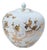 Williams Sonoma Home Porcelain White and Gold Ginger Jar For Sale